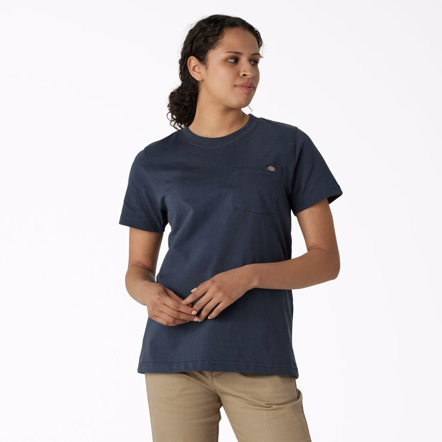 Γυναικείο Βαρέως Τύπου T-shirt με Κοντό Μανίκι και Τσέπες