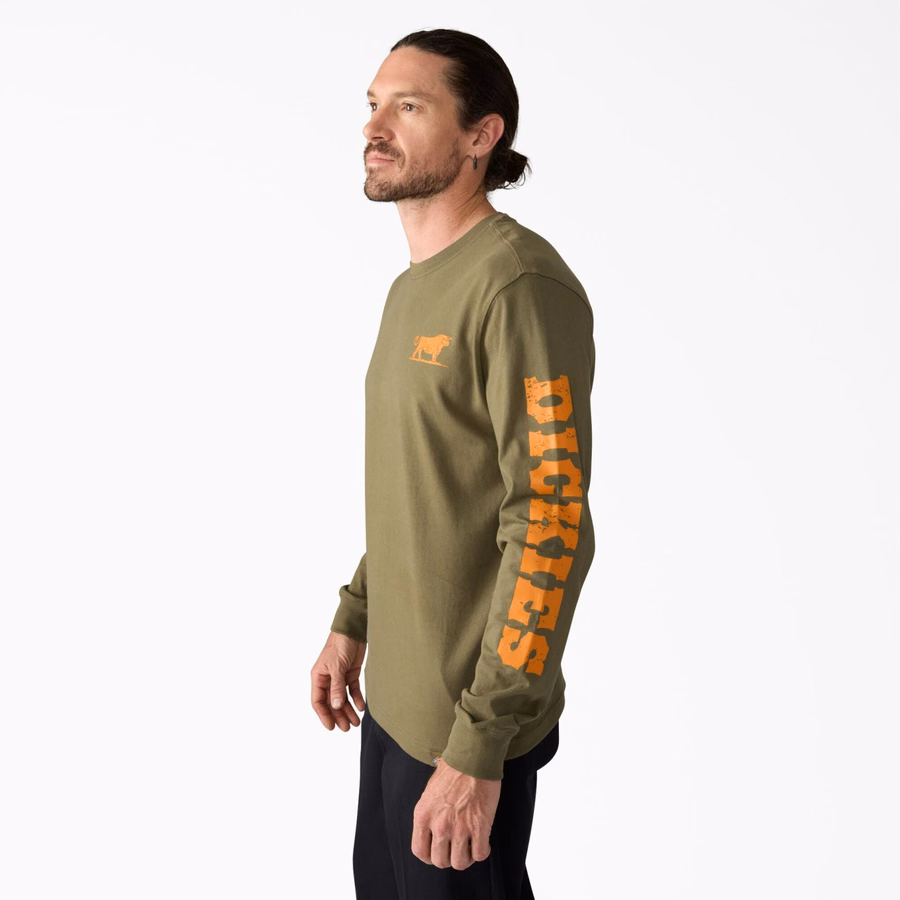 T-shirt με μακριά μανίκια και γραφικά