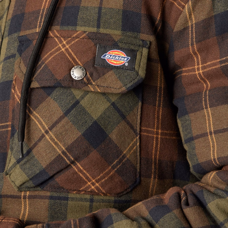 Φανελένιο μπουφάν με κουκούλα