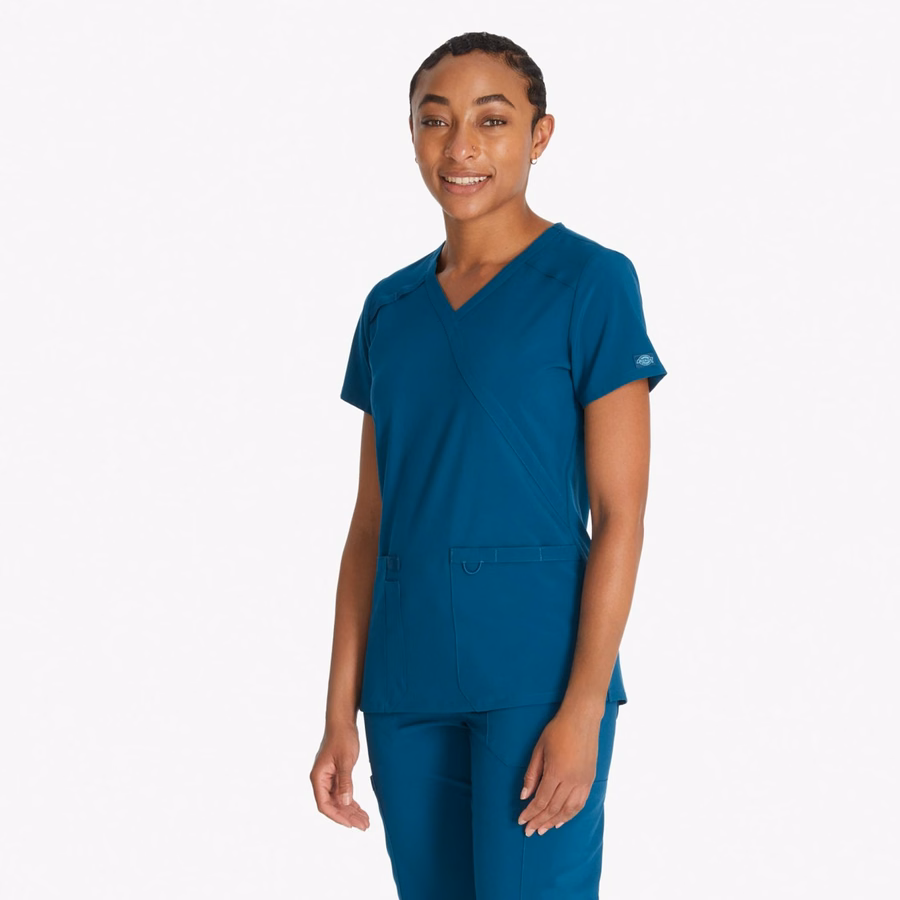 Γυναικείο τοπ EDS Essentials Mock Wrap Scrub