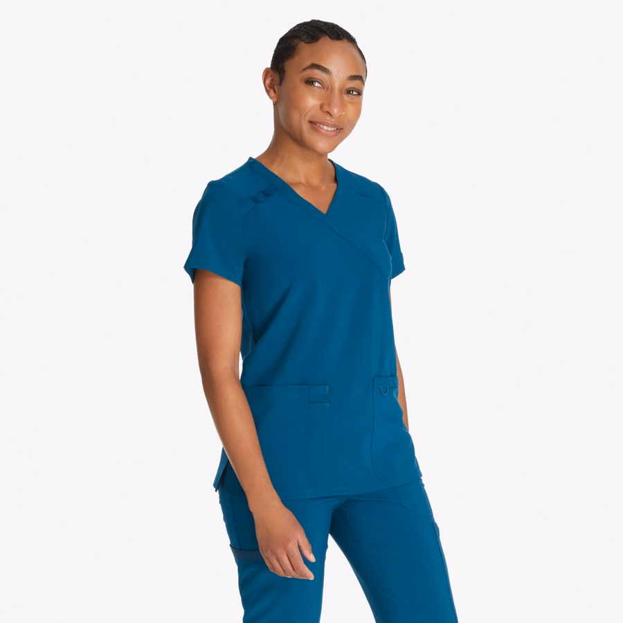 Γυναικείο τοπ EDS Essentials Mock Wrap Scrub