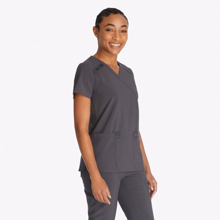 Γυναικείο τοπ EDS Essentials Mock Wrap Scrub