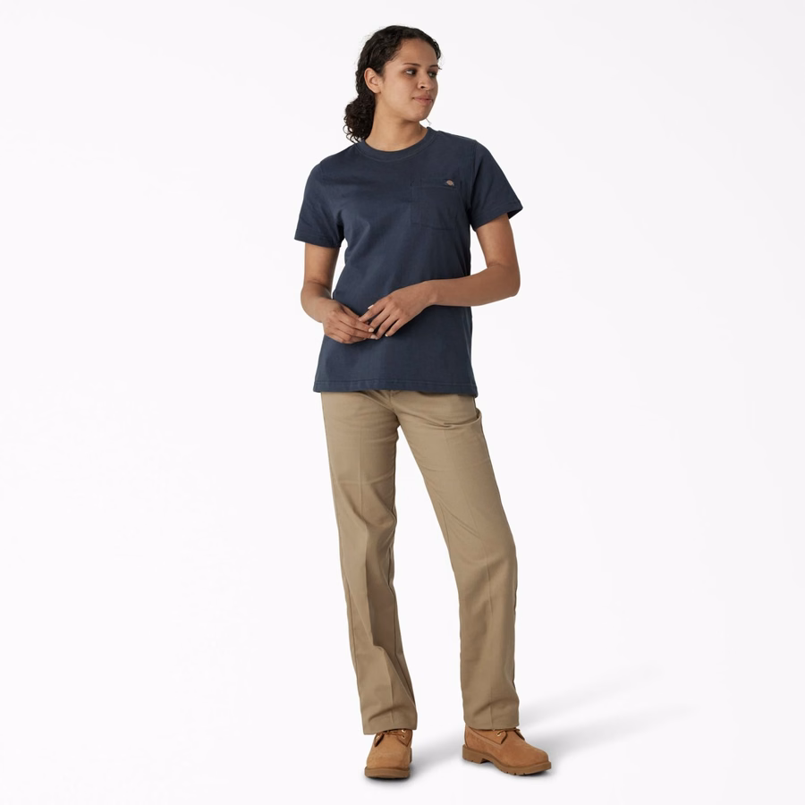 Γυναικείο Βαρέως Τύπου T-shirt με Κοντό Μανίκι και Τσέπες