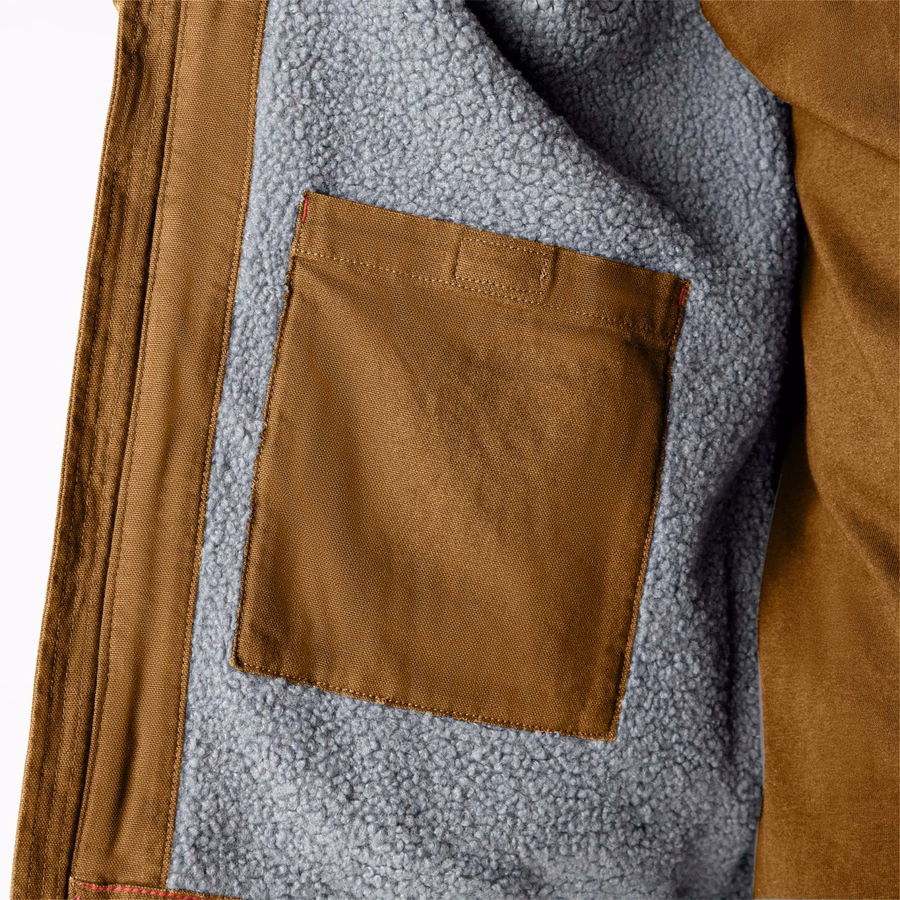 Μπουφάν με επένδυση φλις από καμβά Duck Canvas με ψηλό πέλος