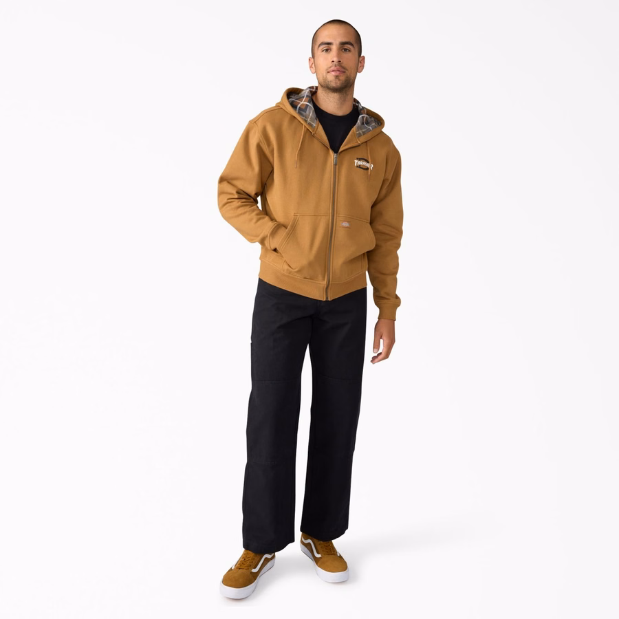Φούτερ με κουκούλα Dickies X Thrasher με φερμουάρ