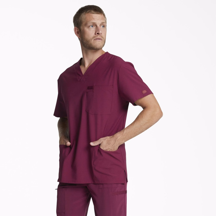 Ανδρικό τοπ με V-λαιμόκοψη EDS Essentials Scrub