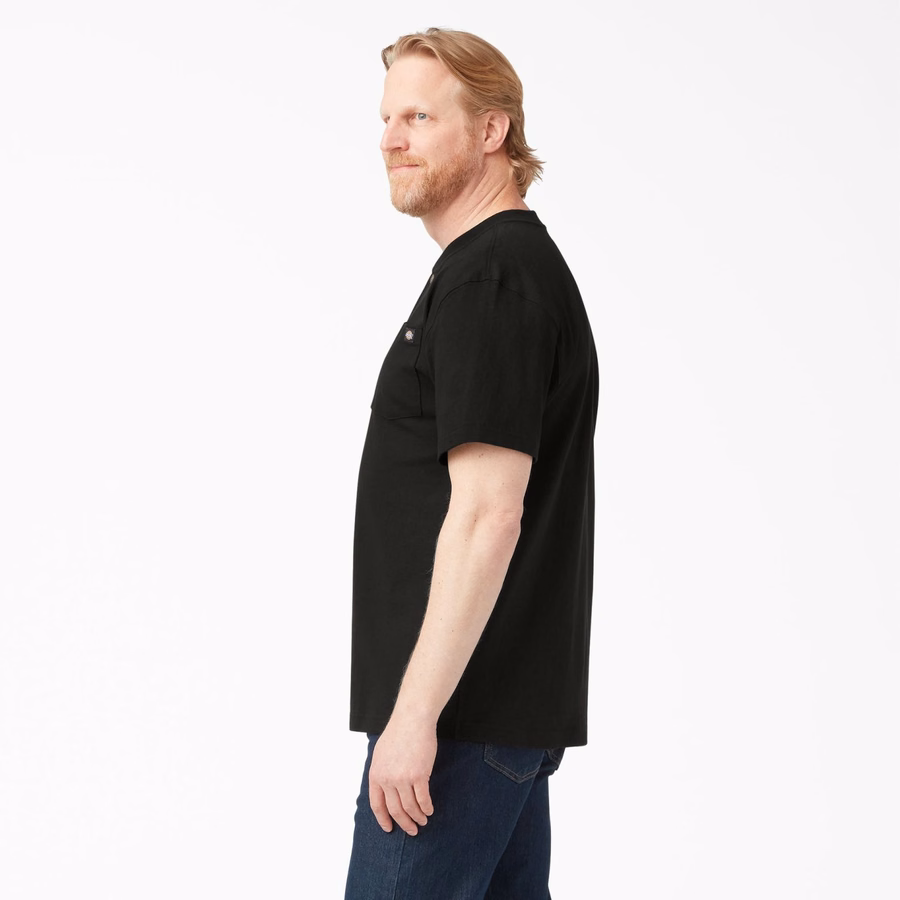 Βαθύ κοντομάνικο μπλουζάκι Henley